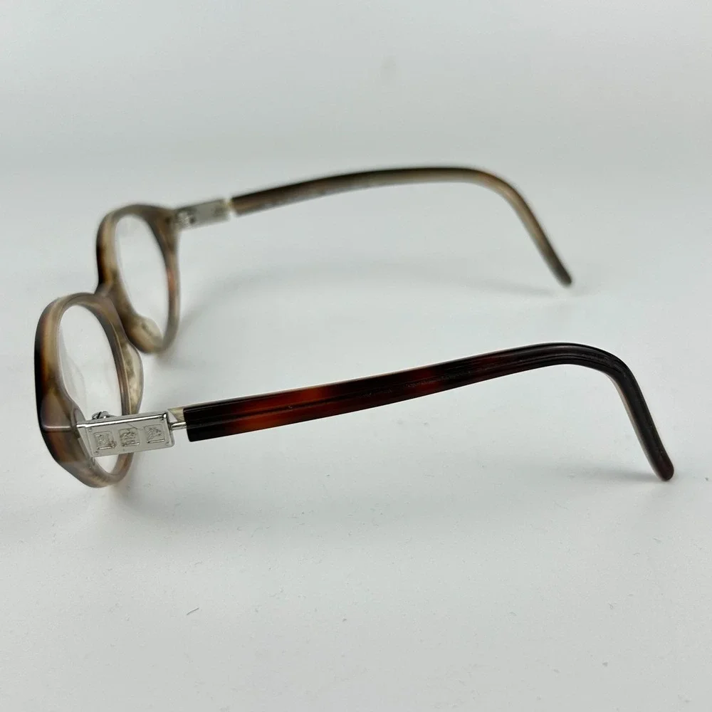 Ralph Lauren 267‎ TC2 Women Eyeglasses Frame Amber Round Full Rim 48-14-130 mm